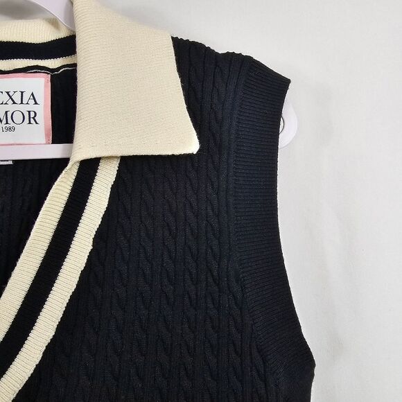 Alexia Admor Michelle Vest in Navy - Size M - Picture 4 of 9